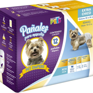 FL1911 PAÑALES P/PERRO XCH 12 PZAS - 1 Caja con 12 pz