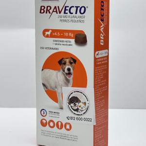BRAVECTO TABLETA S 4.5 A 10 - 4 4.5 a 10 kg