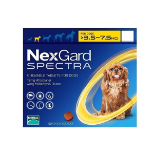 NEXGARD SPECTRA PERRO S 3.6 A 7.5 - 3 3.6 a 7 kg